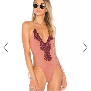 Blue Life Swimwear Soleil One-piece. Tie sides and back, never worn like new sm